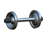600mm Gauge Railway Wheel Set Heavy Duty 42CrMo Steel Flanged Material