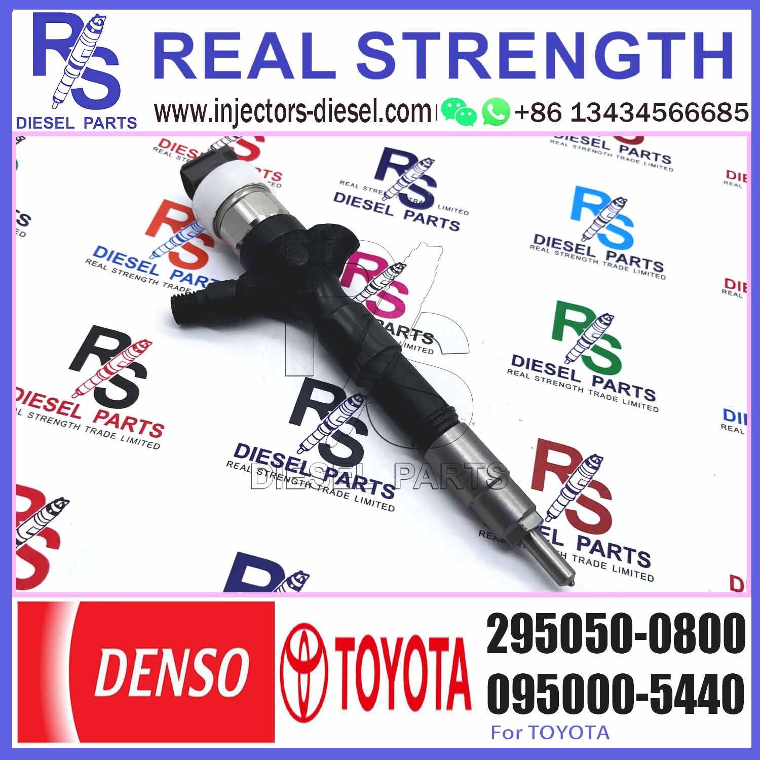 Common Rail Fuel Injector 23670-09380 295050-0813 295050-0540 295050-0800 For Toyota Hilux 2KD-FTV