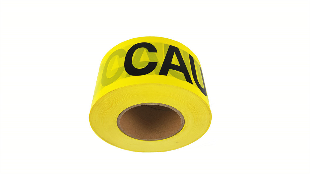 High Flexibility Waterproof Segregation Caution Tape 1000ft Length 3in Width 1.6mil Thickness