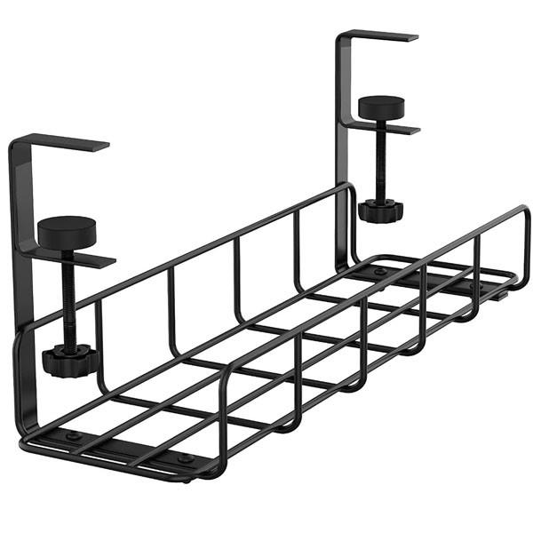 Under Desk Cable Management Tray Steel Mesh Cable Organizer for Storage Holders