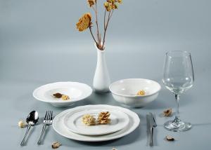 Quality Distinctive 12Pcs Oblong Ceramic Dinnerware Set For Banquet wholesale