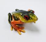 Frog diamond decoration trinket jewelry box petwer metal jewelry box for jewelry