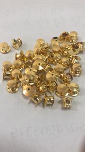 Quality 12mm Gold Deluxe tie tack / Military clutch /Military tie tack /Back fasterners for lapel pin backside wholesale