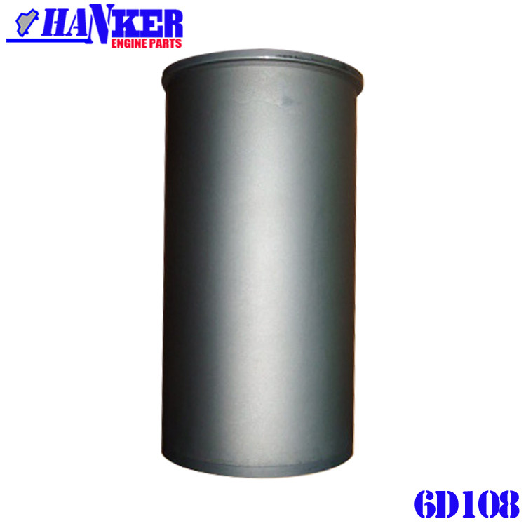 Komatsu 6D108 Engine Casting Cylinder Liner Kits Black Phosphate 6222-21-2210