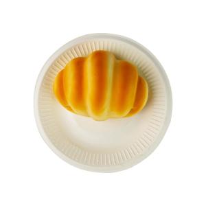 Quality 8inch Sugarcane Disposable Tray Plates , Compostable Dinner Plates Bagasse Paper wholesale