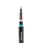 MDPE/HDPE Armored Outdoor Fiber Optic Cable Direct Burial 36 Core GYTA53