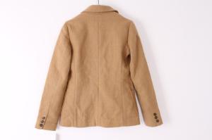 Quality 57% Cotton 43% Liene Ladies Casual Khaki Blazer wholesale