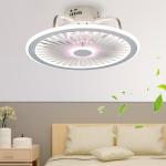 Modern Bedroom Led Smart Ceiling Fan Light Creative Study Diningroom ceiling