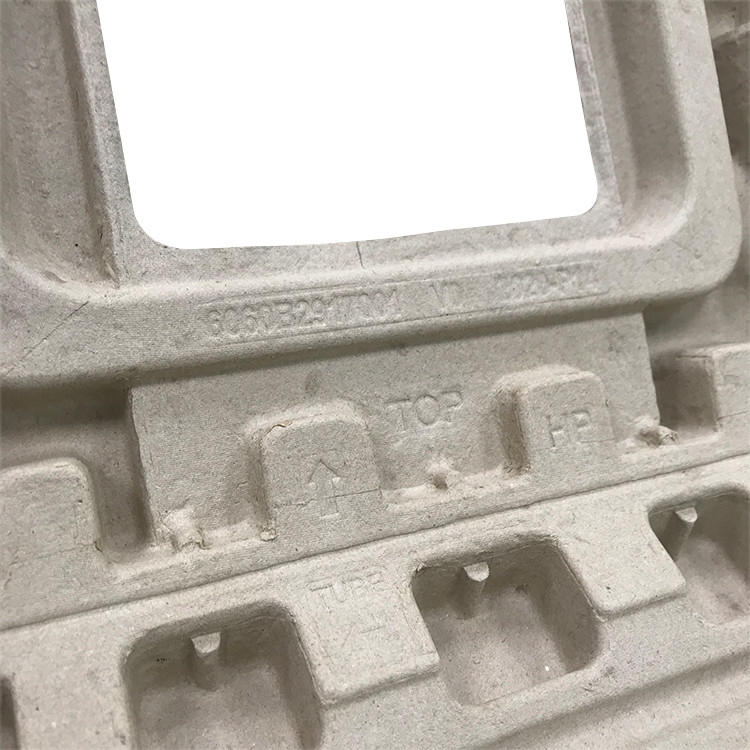 Dry Press Moulded Pulp Trays Eco Friendly Recycled Paper Tray