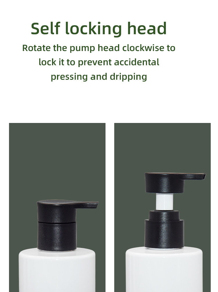 Plastic Flat Soap Lotion Dispenser Pump Bottles 150ml 200ml 300ml 400ml