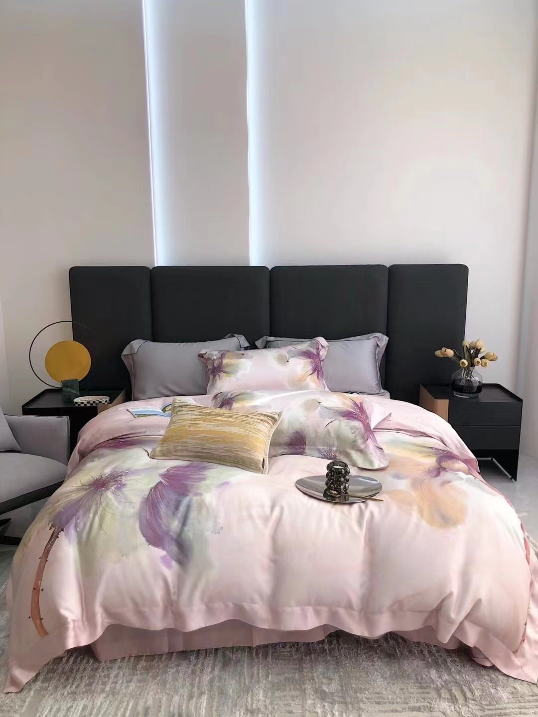 Bedroom Sheet Pillowcase Sets 100% Lyocell Digital Printed Bedding Sheet Set 2022