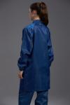 Anti Static ESD Garment Resuable labcoat Class1000 straight open zipper stand