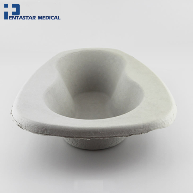 Eco Friendly Biodegradable Disposable Paper Female Bed Pan for Hospital Free Sample