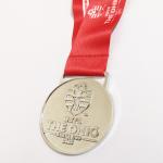 Silver Plating Metal Sports Medal Zinc Alloy Soccer State Cup Finalist Medal