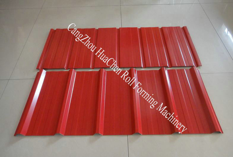 Lightweight Aluminum Roof Double Layer Roll Forming Machine Panasonic PLC Control