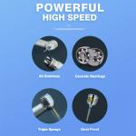 Stainless Steel Air-Driven Dental Turbine High Speed Handpiece with CE