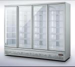 Supermarket Glass Door Upright Fridge 4 Doors 110V To 240V