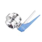 Hygienic Stainless Steel 304/316L Manual Clamp Butterfly Valve for Dairy