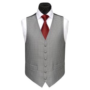 Quality Middle East Vest 100% Microfiber Paisley Purple Color Waistcoat wholesale
