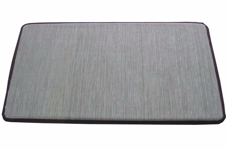 Plain gray pvc top with NBR foam kitchen stand mat
