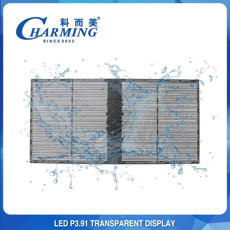 Full Color P3.91 Clear Transparent LED Video Wall Waterproof SMD1921 LED Standard