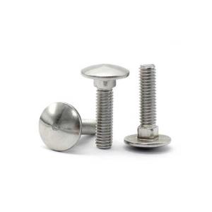 Quality M5 X 100 Mm Stainless Carriage Bolts ASTM A307 Polished Finishing wholesale