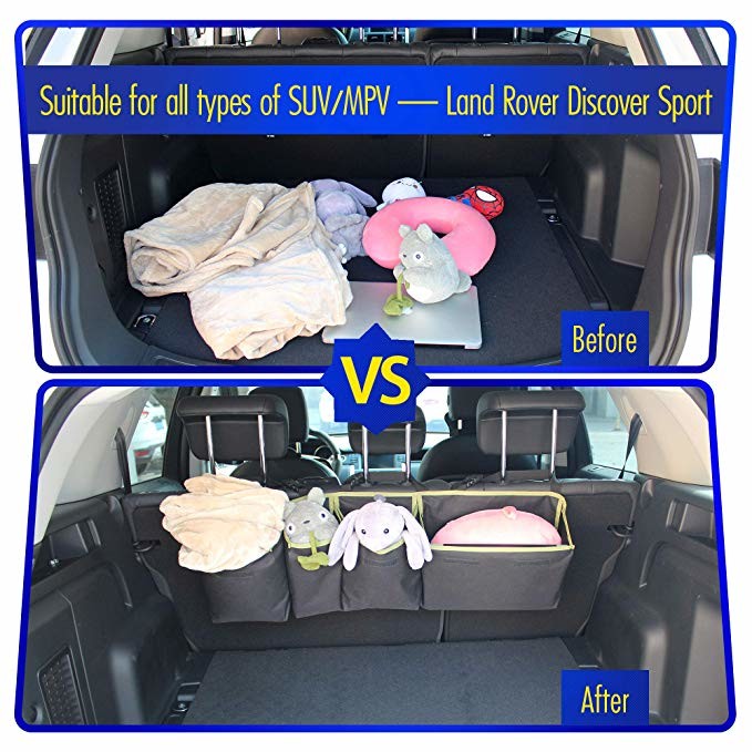 Durable Car Trunk Grocery Organizer , Backseat Trunk Organizer With Lid For SUV Jeep