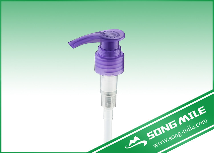 Purple Liquid Soap Dispenser Plastic Pump Cheap Shampoo Lotion Pump