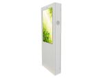 White 43" Outdoor Digital Signage Displays Waterproof LCD Standing Kiosk