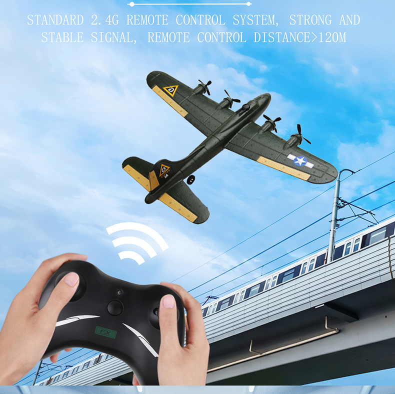 State of Assembly Ready-to-Go Foam Glider Toy Gift Toys Fx-817 Aircraft Model B17 Bomber Outdoor Remote Control Fixed-wing