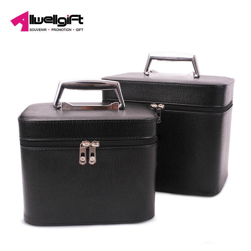 Portable Lady Large Capacity Makeup Bag PU Material Antibacterial