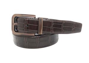 Quality Soft Leather Reversible Belt For Men Black And Brown Dress Belt Rotate Buckle wholesale