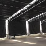 Greenhouse Blackout System Automated Light Deprivation White Or Black Color