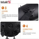IP65 DMX Led Cob 200w Par Lighting Outdoor Christmas Lights RGBW