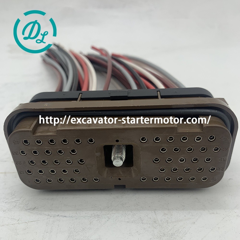 153-2630 163-6637 ECM Controller Plug Excavator Spare Parts 54 Pin