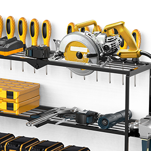 Pegboard Power Tool Organizer Carbon Steel Wall Mount Garage Storage Screwdriver Rack