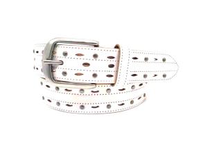 Quality Circle Studded Mens Casual Leather Belt With Alloy Buckle wholesale