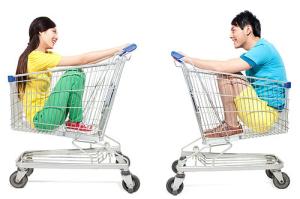 Quality Professional Supermarket Trolley Shopping Cart ISO9001 Certification wholesale