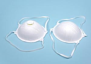Quality White Cup Shape Face Mask Non Woven Medical Disposables With Ear - Loop wholesale