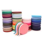 5mm-50mm*50y Herringbone Woven Cotton Ribbon Customized Cotton Ribbon