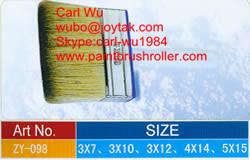 Quality Natural bristle Chinese bristle synthetic mix shed fence ceiling wall paint brush wood plastic handle 3 inch WB-024 wholesale