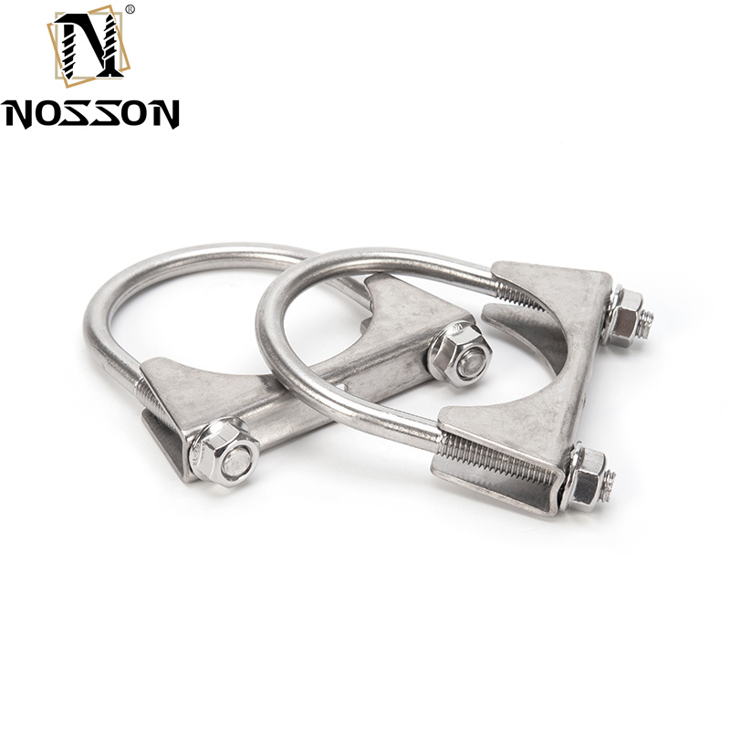 Industrial-Grade Steel U Bolt Pipe Clamps for M5-M10 Pipes in Various Sizes and Materials
