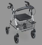 PVC Elderly Light Collapsible Wheelchair Rollator Rolling Walker Aluminum