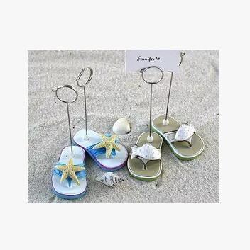 New creative promotion gift product wedding gift resin Beach shoes business card