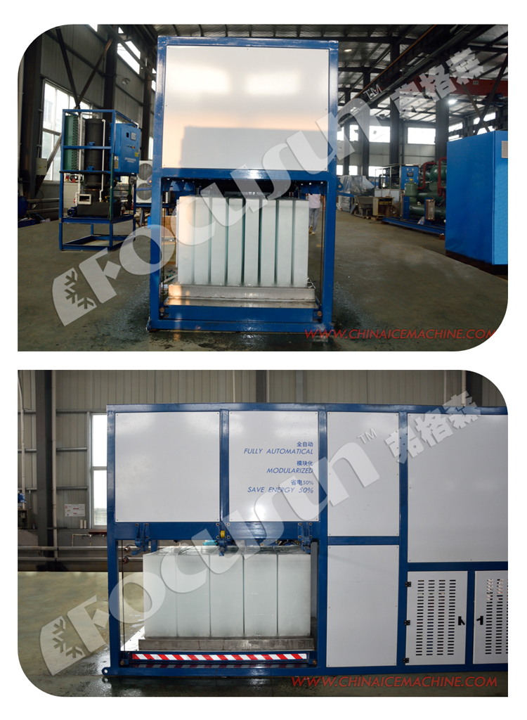 2500 KG Industrial Block Ice Maker Machine with 3P/220V-440V/50Hz/60Hz Power Supply