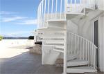 Contemporary Galvanized Modern Spiral Staircase Space Saving Outdoor