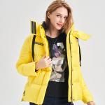FODARLLOY Wholesale Cotton Fabric Puffy Slim Jacket Ladies Winter Long Coat