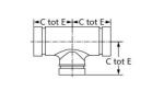 Professional Customized Grooved Reducing Tee High Polished For Connect Pipes
