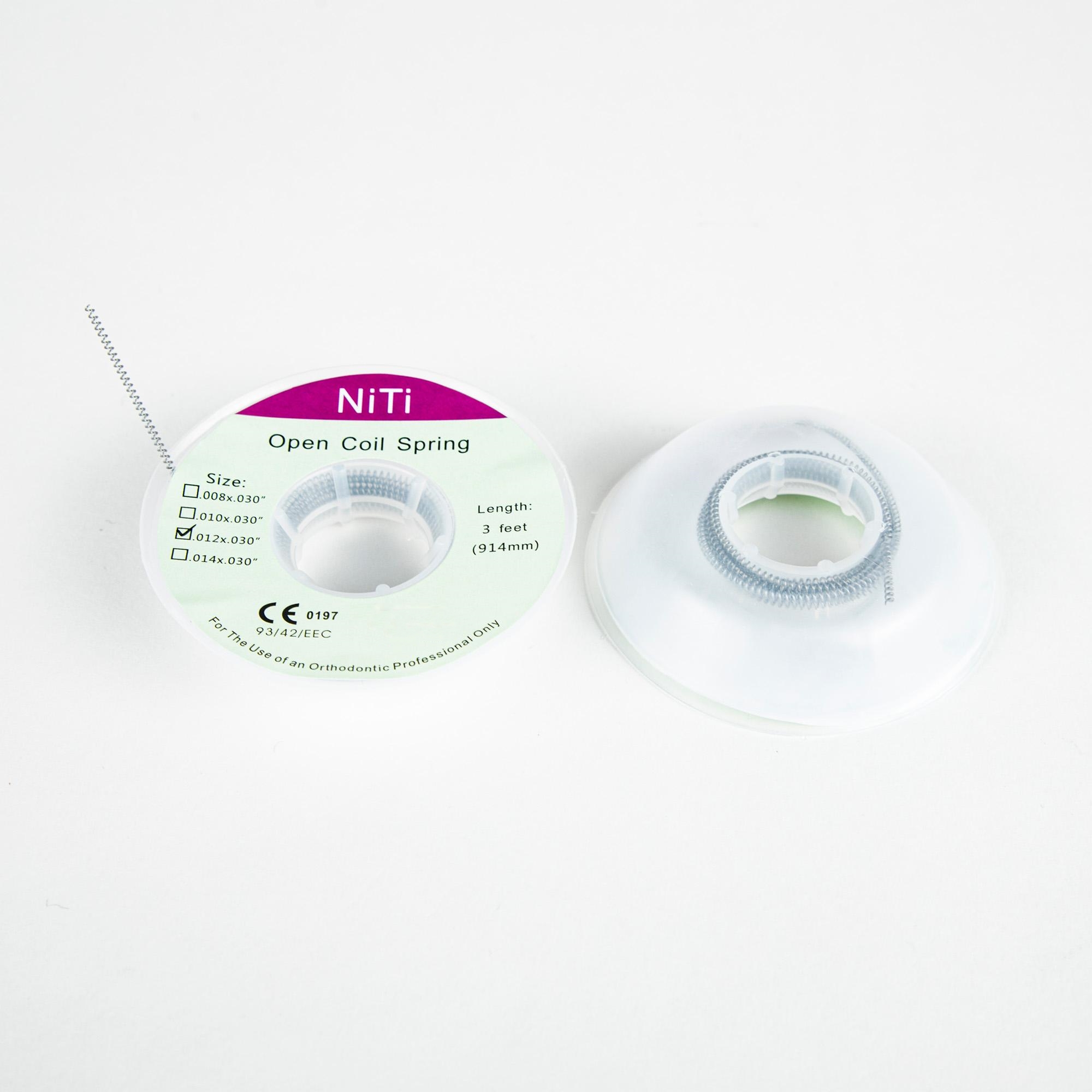 High Elasticity Nickel Titanium Open Coil Spring for Orthodontic Spacing Consistent Force Delivery in Multiple Sizes