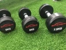 Quality Round Head Cast Iron Dumbbells Olympic Barbell Set 25kg 50kg wholesale